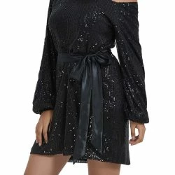 Anna-Kaci Women's Batwing Sleeve Sequin Party Dress -ANNA-KACI SHOP M00762501272347 703582480