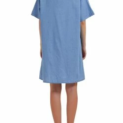 Anna-Kaci Short Sleeve Jean Shirt Dress Button Down -ANNA-KACI SHOP M00762501273962 2825068421