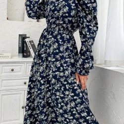 Anna-Kaci Square Neck Gathered Waist Dress -ANNA-KACI SHOP M00762501277083 1659316858