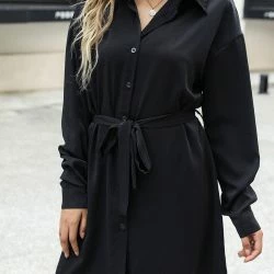 Anna-Kaci Solid Button Down Polo Dress -ANNA-KACI SHOP M00762501277717 4211217774