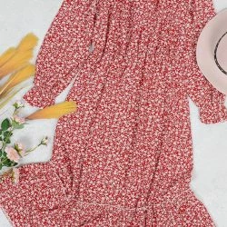 Anna-Kaci Square Neck Floral Ruffle Dress -ANNA-KACI SHOP M00762501277816 1052407333