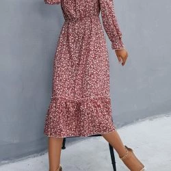 Anna-Kaci Square Neck Floral Ruffle Dress -ANNA-KACI SHOP M00762501277816 1567749620