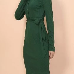 Anna-Kaci Half Button Front Shirt Dress -ANNA-KACI SHOP M00762501278103 2780869424