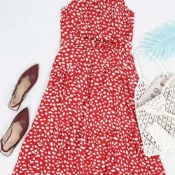 Anna-Kaci Halter Neck Ruffle Maxi Dress -ANNA-KACI SHOP M00762501280106 3258232982