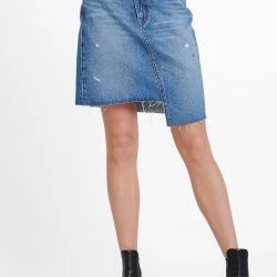 NOEND Denim Ash Skirt In Mechanic