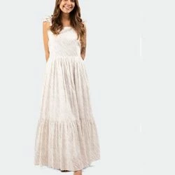 Worthy Threads Adult Ruffle Sleeve Dress -ANNA-KACI SHOP M00810101740190 2054948045