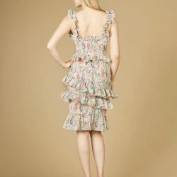 Lara 29272 - Print Midi Length Dress