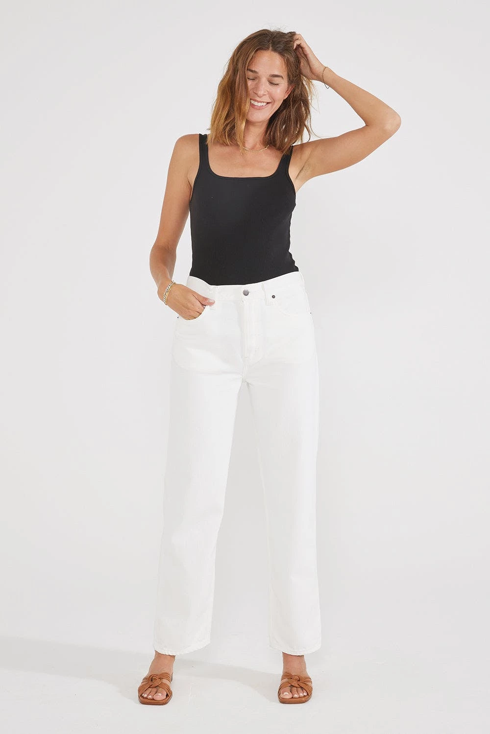 ETICA Tyler Straight Leg - Vintage White 4 ETICA Tyler Straight Leg - Vintage White - Image 4