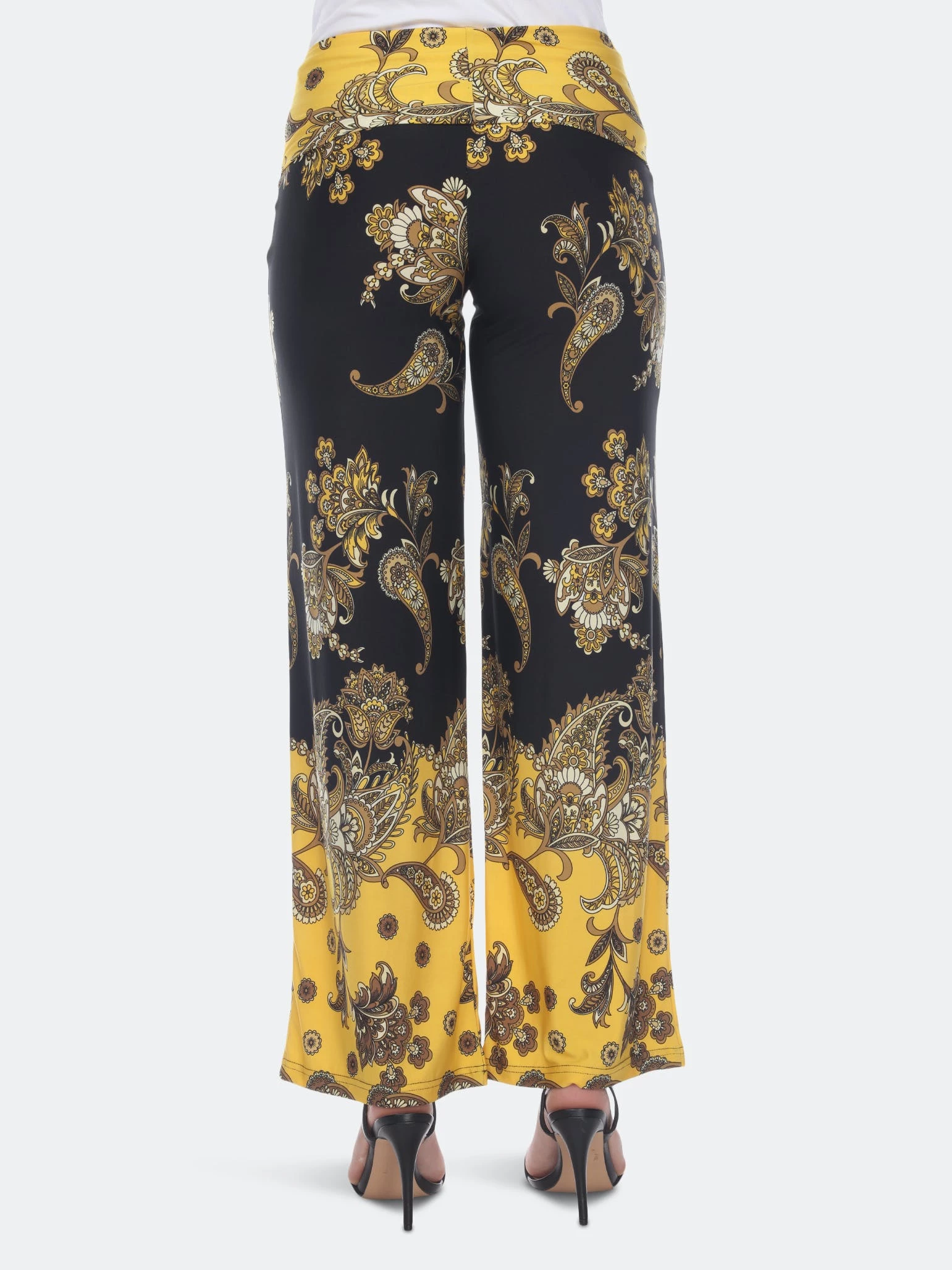 White Mark Floral Paisley Printed Palazzo Pants 5 White Mark Floral Paisley Printed Palazzo Pants - Image 5