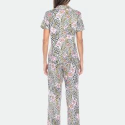 White Mark Short Sleeve & Pants Tropical Pajama Set -ANNA-KACI SHOP M00840060466848 928815588