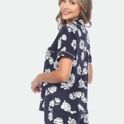 White Mark Short Sleeve Floral Pajama Set -ANNA-KACI SHOP M00840060471569 568693234