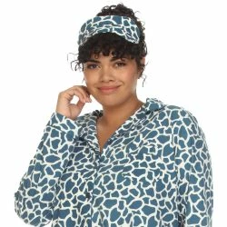 White Mark Plus Size Giraffe Print Three-Piece Pajama Set -ANNA-KACI SHOP M00840060490874 167636418