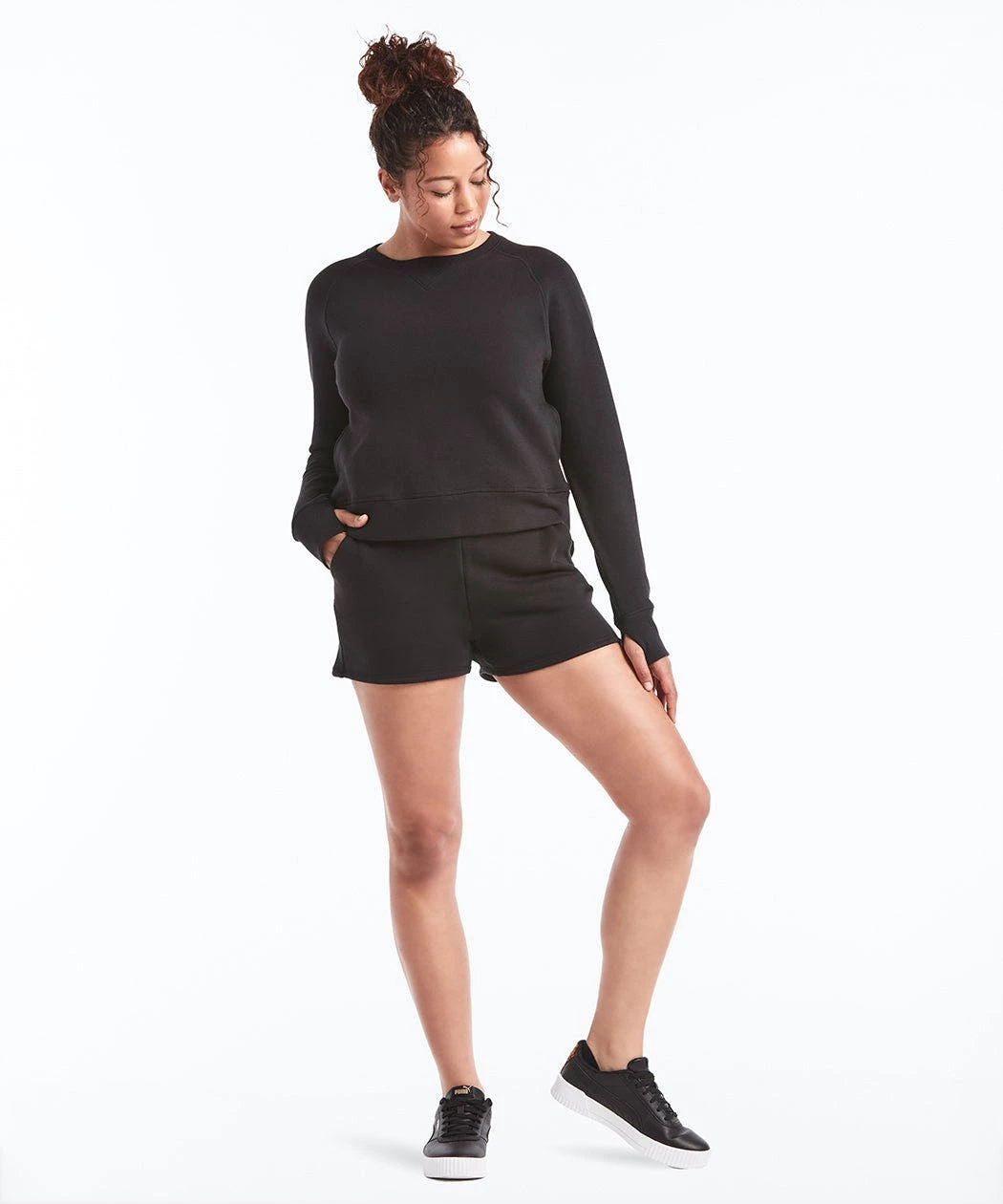 Public Rec Luxe Fleece Short | Women's Black 2 Public Rec Luxe Fleece Short | Women's Black - Image 2