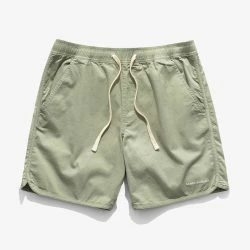 Banks Journal Label Elastic Boardshort - Green Tea