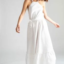 Miguelina Amanda Open-Back Dress