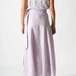 Miguelina Clarice Embroidered Wrap Skirt In Lavender -ANNA-KACI SHOP M00841284136210 3219814604 scaled