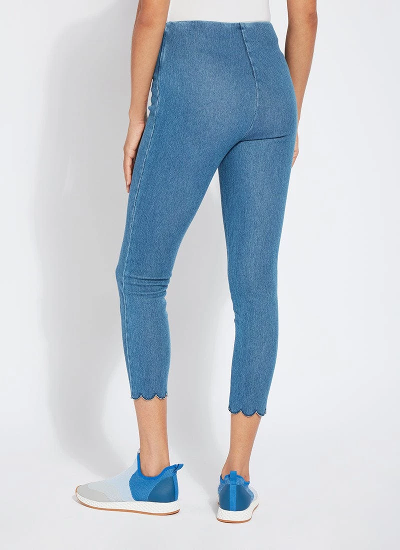 Lysse Scallop Edge Ankle Denim Legging 5 Lysse Scallop Edge Ankle Denim Legging - Image 5
