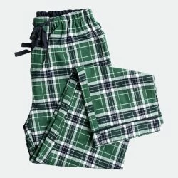 Fabdog Green Plaid Matching Human Pajamas
