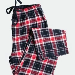 Fabdog Blue Plaid Matching Human Pajamas