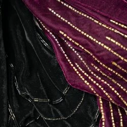 Saachi Style Ops Embellished Velvet Capelet -ANNA-KACI SHOP M00851000323374 1404251762