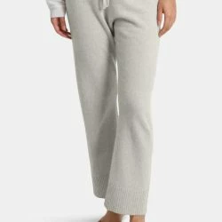 Minnie Rose Cashmere High Ribbed Cuff Pant