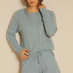 Minnie Rose Cashmere Cable Short