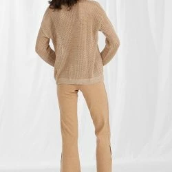 Minnie Rose Viscose Blend Flared Pants -ANNA-KACI SHOP M00887713766931 1408145258