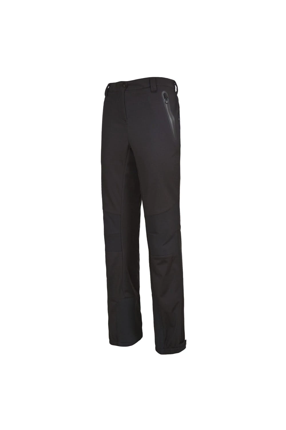 Trespass Womens/Ladies Sola Softshell Outdoor Pants (Black) 3 Trespass Womens/Ladies Sola Softshell Outdoor Pants (Black) - Image 3