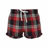 SKINNI FIT Fit Womens/Ladies Tartan Shorts (Red/Navy Check)