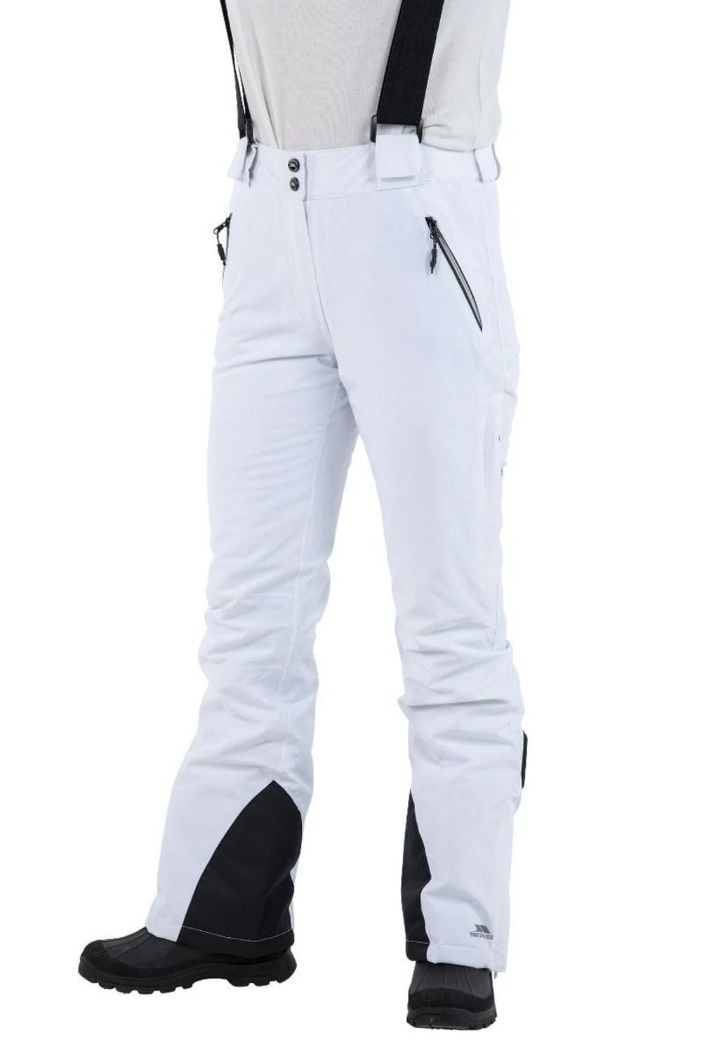 Trespass Womens/Ladies Solitude II Ski Pants (White) 4 Trespass Womens/Ladies Solitude II Ski Pants (White) - Image 4