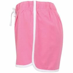 SKINNI FIT Womens/Ladies Retro Training/Fitness Sports Shorts (Bright Pink/ White) -ANNA-KACI SHOP M05059000948947 2028355760
