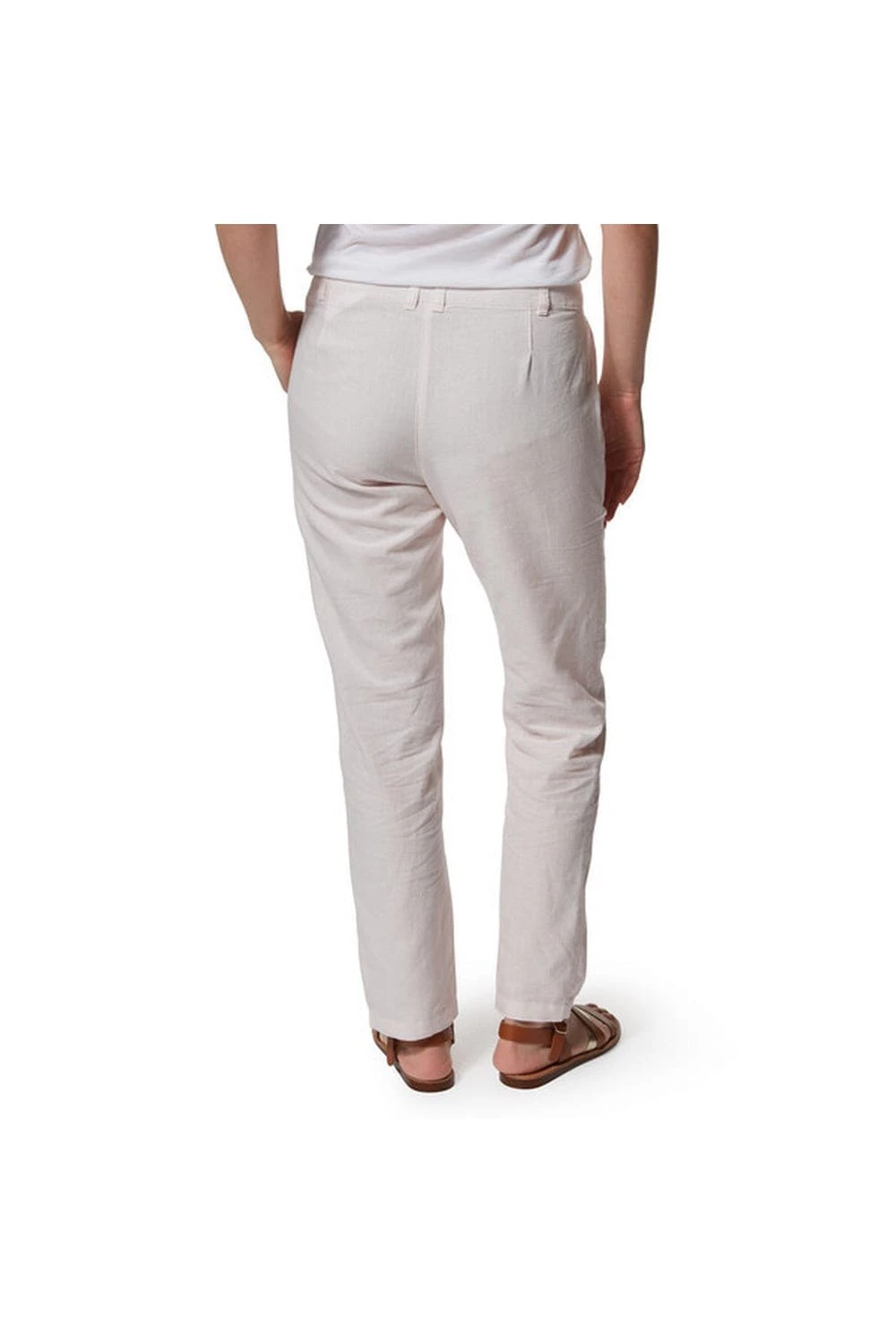 Craghoppers Womens/Ladies Rosa Pants (Seashell Pink Railroad) 2 Craghoppers Womens/Ladies Rosa Pants (Seashell Pink Railroad) - Image 2