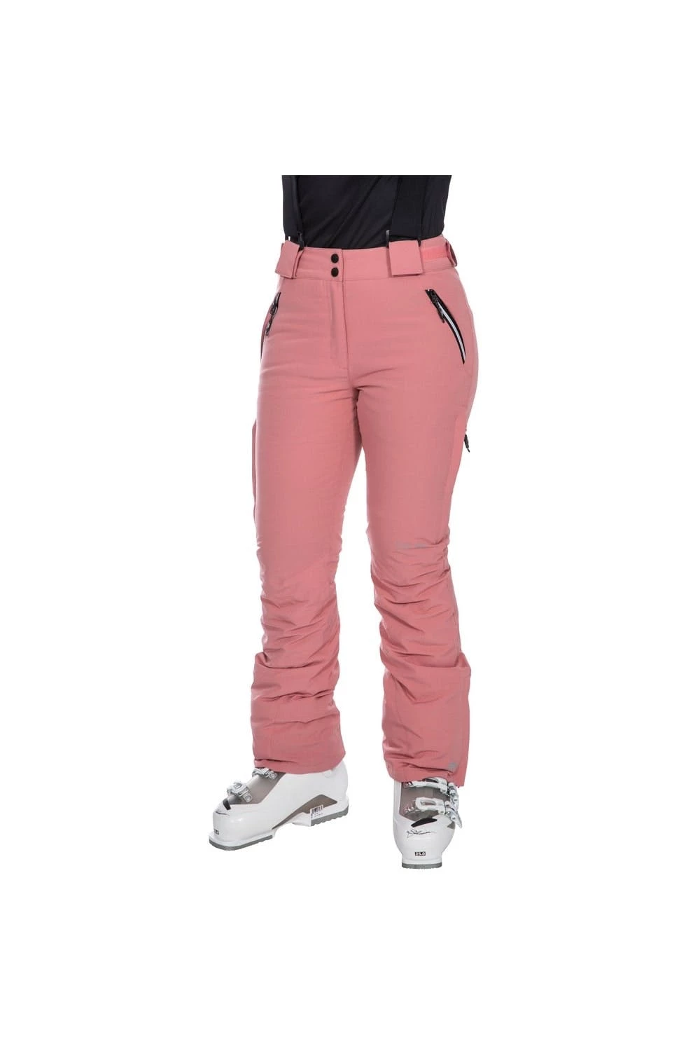 Trespass Womens/Ladies Galaya Waterproof Ski Pants (Dusty Rose) 1 Trespass Womens/Ladies Galaya Waterproof Ski Pants (Dusty Rose)