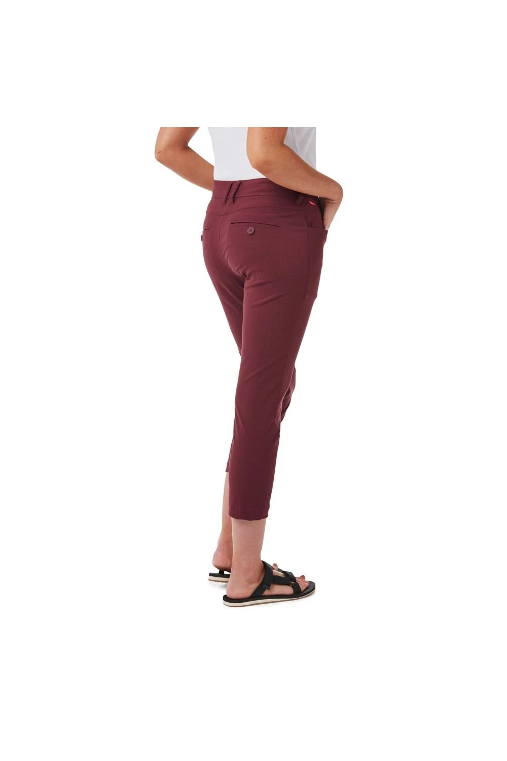 Craghoppers Womens/Ladies NosiLife Clara Crop Pants (Wildberry) 2 Craghoppers Womens/Ladies NosiLife Clara Crop Pants (Wildberry) - Image 2