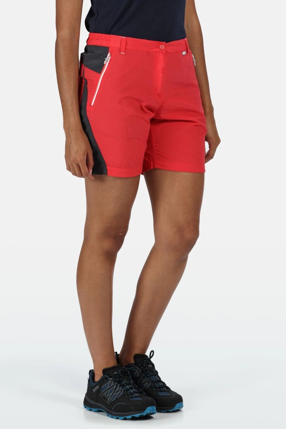 Regatta Womens/Ladies Sungari II Walking Shorts (Red Sky/Seal Gray) 3 Regatta Womens/Ladies Sungari II Walking Shorts (Red Sky/Seal Gray) - Image 3