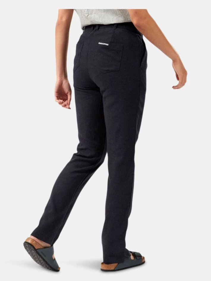 Craghoppers Womens/Ladies Orisia NosiBotanical Pants (Navy) 2 Craghoppers Womens/Ladies Orisia NosiBotanical Pants (Navy) - Image 2
