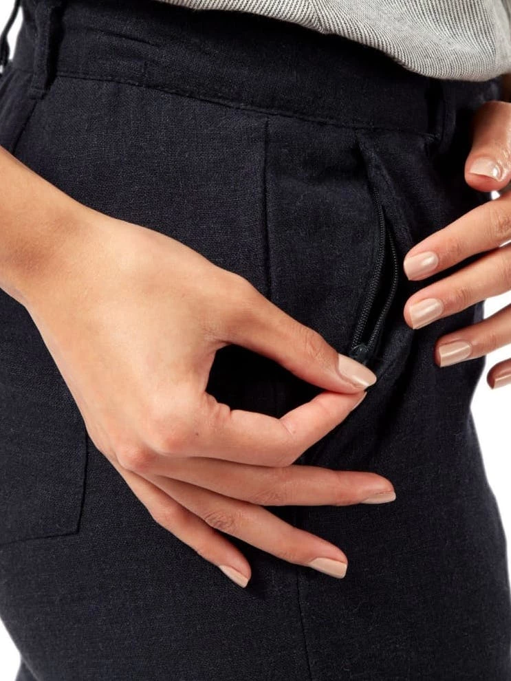 Craghoppers Womens/Ladies Orisia NosiBotanical Pants (Navy) 4 Craghoppers Womens/Ladies Orisia NosiBotanical Pants (Navy) - Image 4