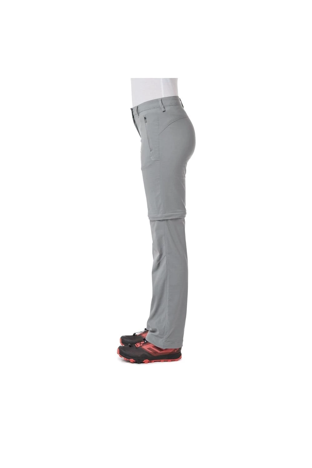 Craghoppers Womens/Ladies Nosilife Pro II Convertible Pants (Cloud Grey) 3 Craghoppers Womens/Ladies Nosilife Pro II Convertible Pants (Cloud Grey) - Image 3