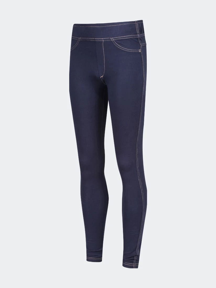 Regatta Girls Abbeline Leggings - Indigo Denim 4 Regatta Girls Abbeline Leggings - Indigo Denim - Image 4