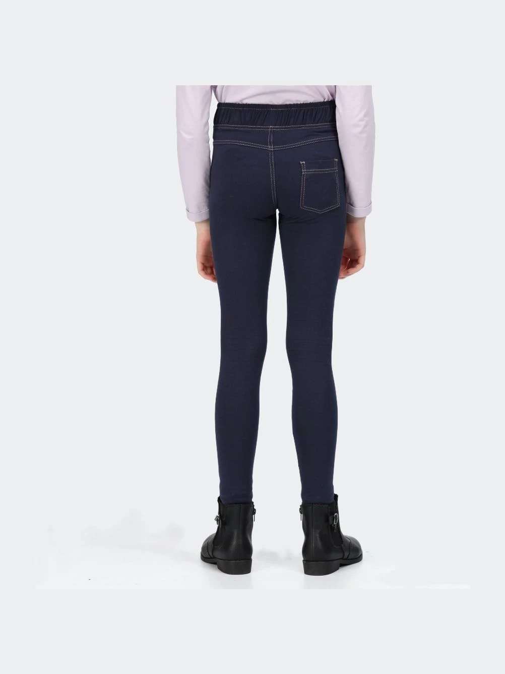 Regatta Girls Abbeline Leggings - Indigo Denim 2 Regatta Girls Abbeline Leggings - Indigo Denim - Image 2
