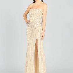 Lara Freddy Strapless Beaded Gown