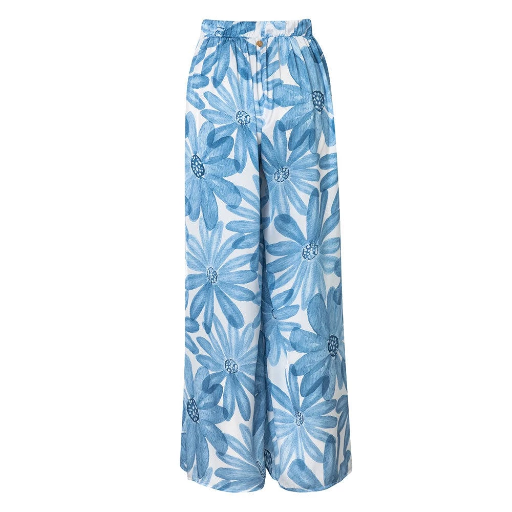 MOLA MOLA Cean Lane Blue Flower Ilana Pant 3 MOLA MOLA Cean Lane Blue Flower Ilana Pant - Image 3