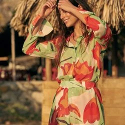 MOLA MOLA Red Carnation Illana Pant -ANNA-KACI SHOP M07707626295287 207955783