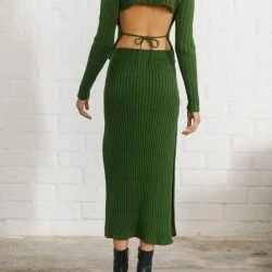 ALOHAS Wise Opened Knit Skirt Camel -ANNA-KACI SHOP M08435476163331 1127932513 scaled