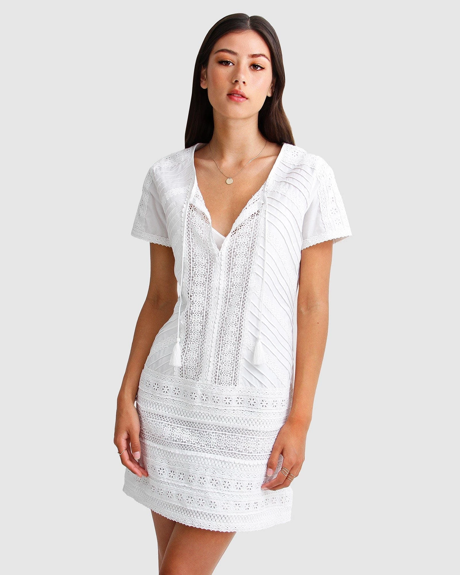 Belle & Bloom Summer Forever Mini Dress - White 1 Belle & Bloom Summer Forever Mini Dress - White