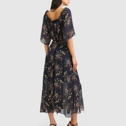 Belle & Bloom Amour Amour Ruffled Midi Dress - Navy 9 Belle & Bloom Amour Amour Ruffled Midi Dress - Navy -ANNA-KACI SHOP M09343608102938 1524371384