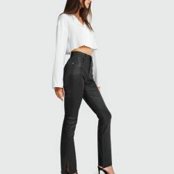 Belle & Bloom Take Me Out Pleather Pant - Black -ANNA-KACI SHOP M09343608105359 1123034751