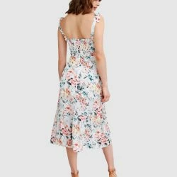 Belle & Bloom Summer Storm Midi Dress - White -ANNA-KACI SHOP M09343608109975 2505085812