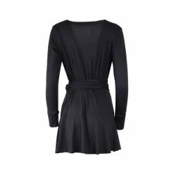 Lezat Rita Wrap Modal Dress - Black Dresses -ANNA-KACI SHOP unnamed file 14