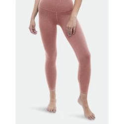 Lezat Rib 7/8 High Waisted Legging Leggings Rose